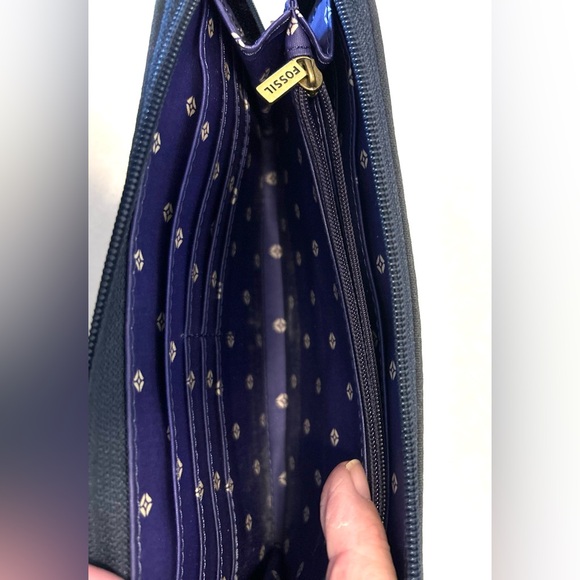 Vintage Fossil Multicolor Striped wristlet wallet - Picture 8 of 8